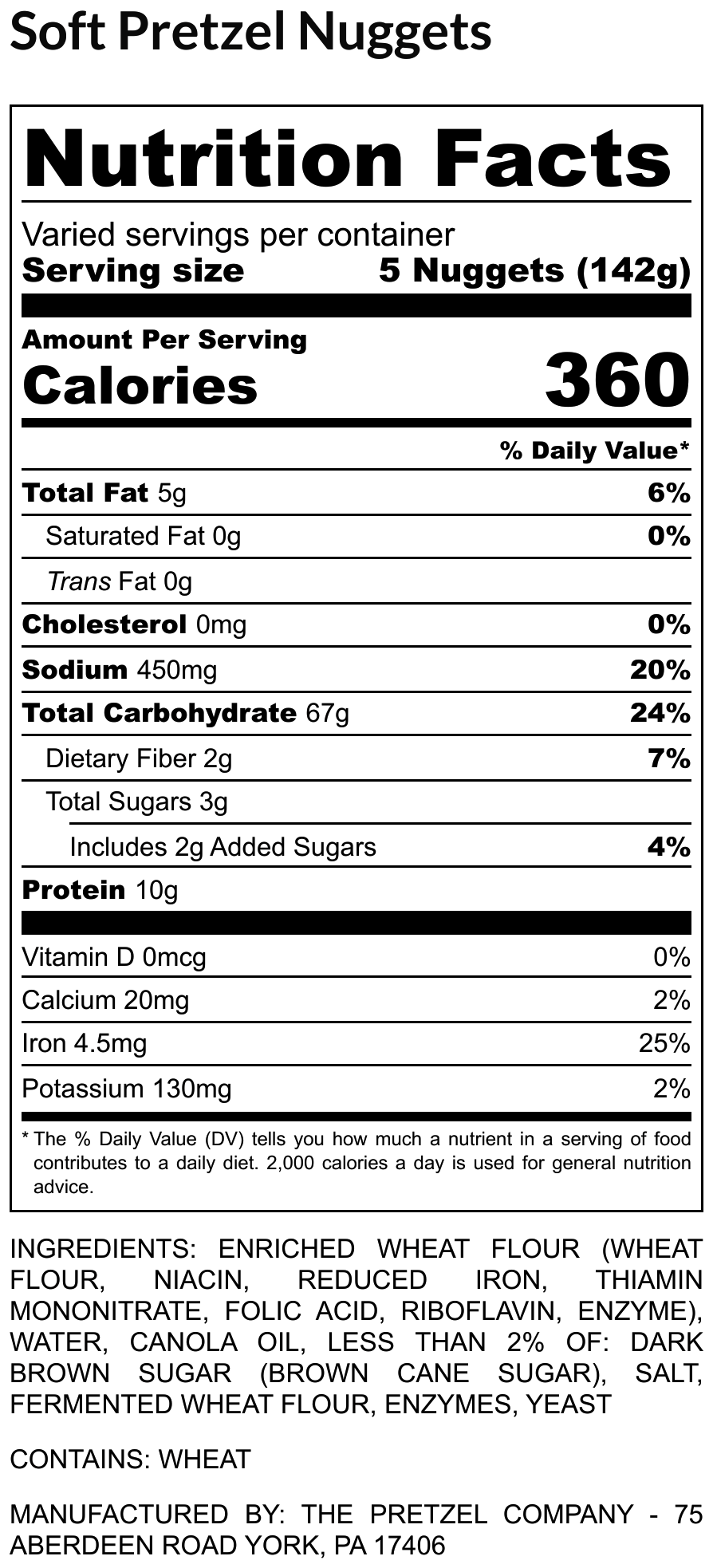 Nutrition Facts & Ingredients