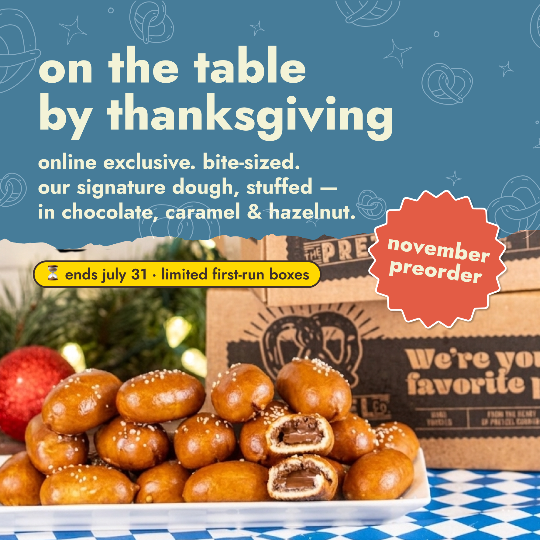 stuffed soft pretzel nuggets november preorder 🍂