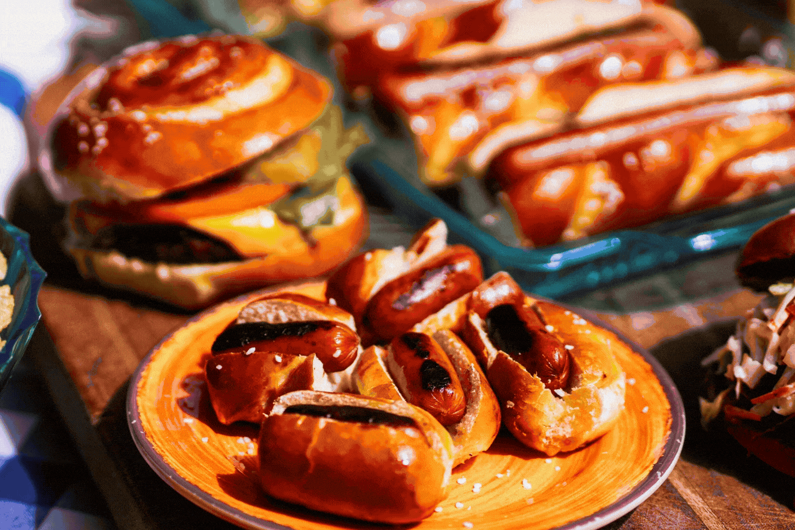 slideshow gif of pretzel buns