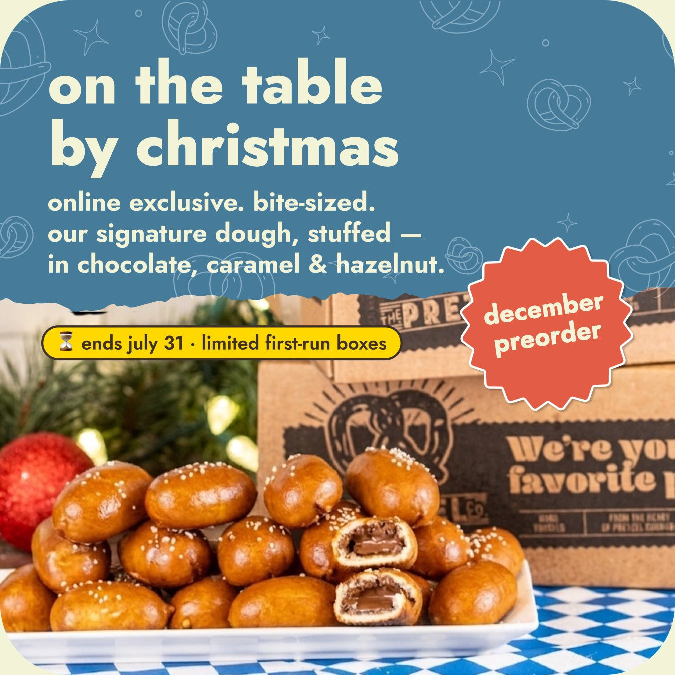 stuffed pretzel nuggets preorder — ends july 31, limited first-run boxes